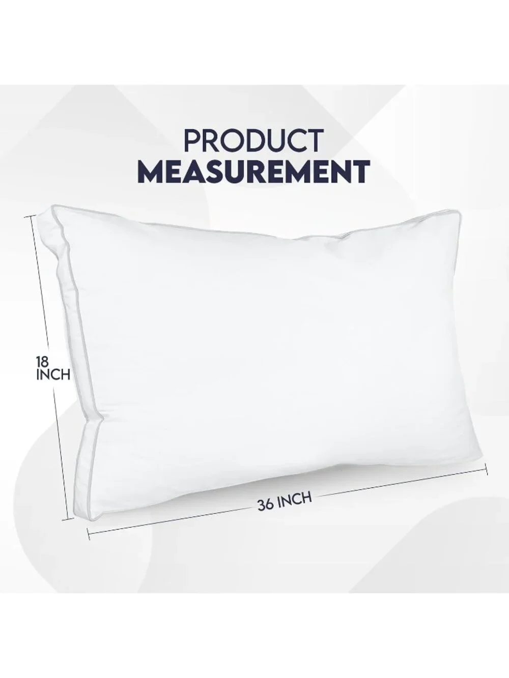 〽️King Size Hotel Pillows Set of 2 White Soft Gusset Bed Pillow Down Alternative